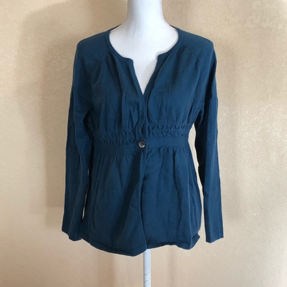 J. Jill Sweaters - J Jill teal Cardigan Size Large